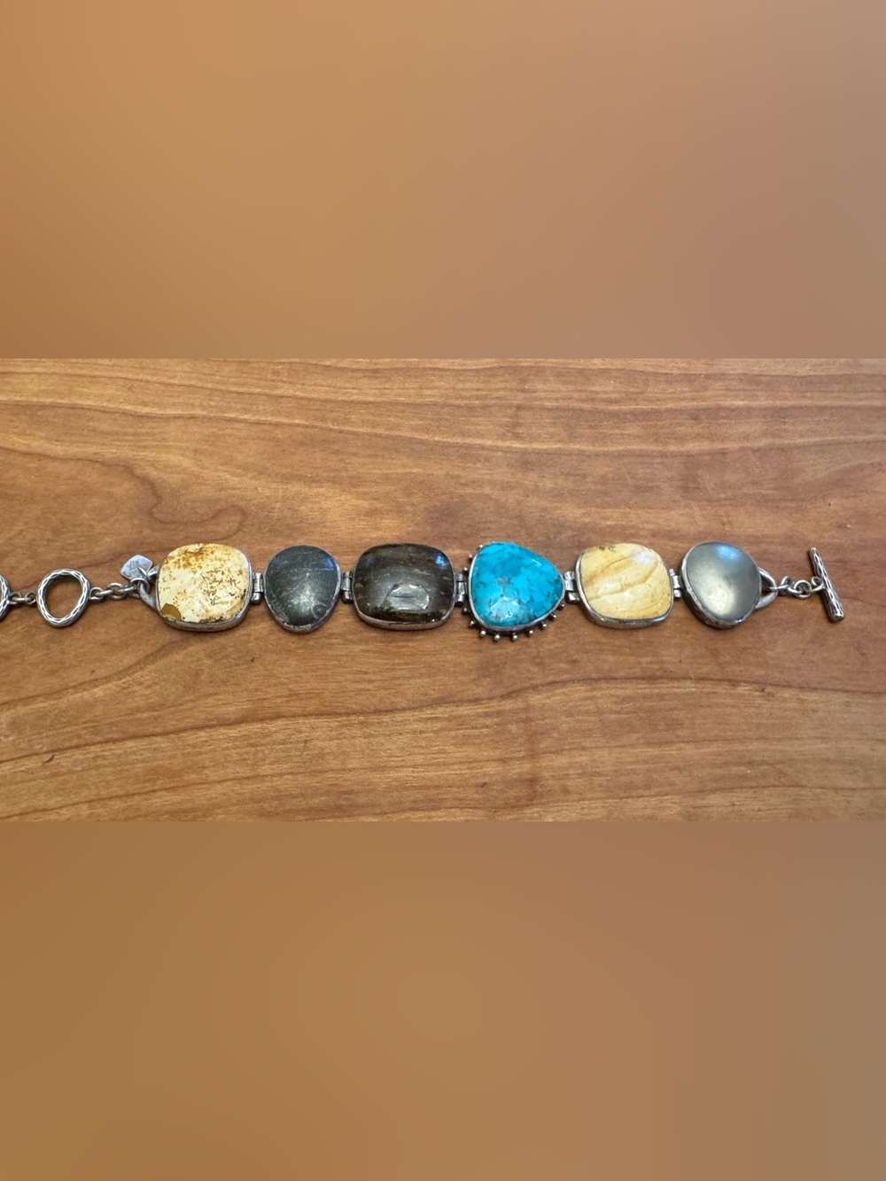Silpada Sterling Silver Multi Gemstone Bracelet